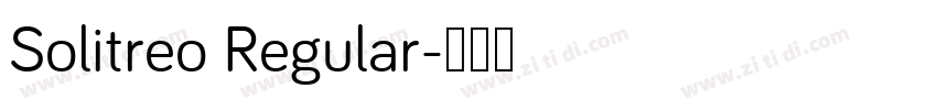 Solitreo Regular字体转换